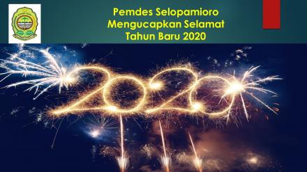 Pemerintah Desa Selopamioro Mengucapkan Selamat Tahun Baru 2020