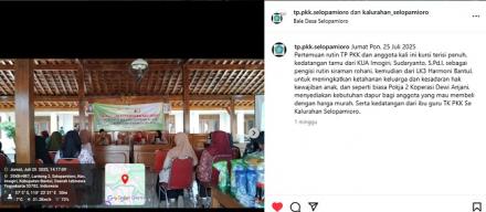 Pertemuan Rutin TP PKK dengan Sosisalisasi dari LK3 Harmoni Bantul